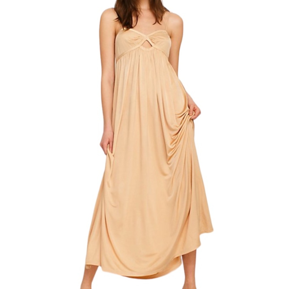NWOT Free People Flowy Sexy Maxi Dress sz L